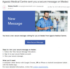 Medeo Invite in email